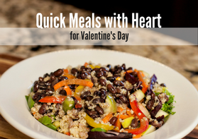 quick meals with heart valentine's day