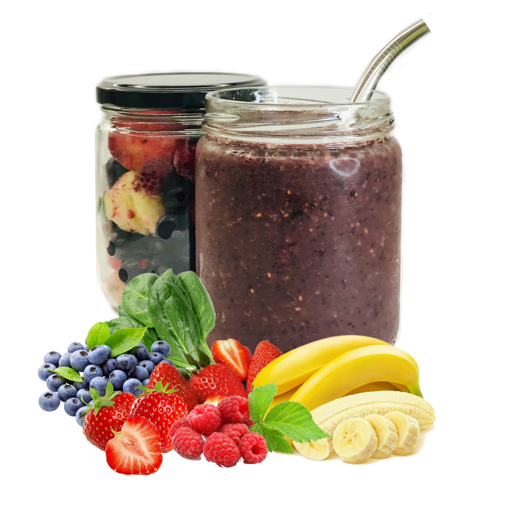 Berry Licious Smoothie Meal in a Jar